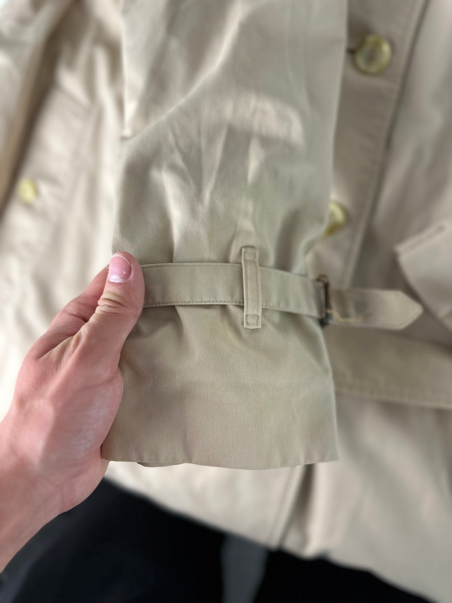 Vintage Burberry Trench Coat Size 12 M
