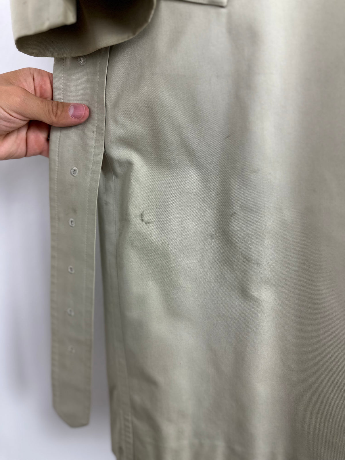 Vintage Burberry Trench Coat Creme Size 50 L