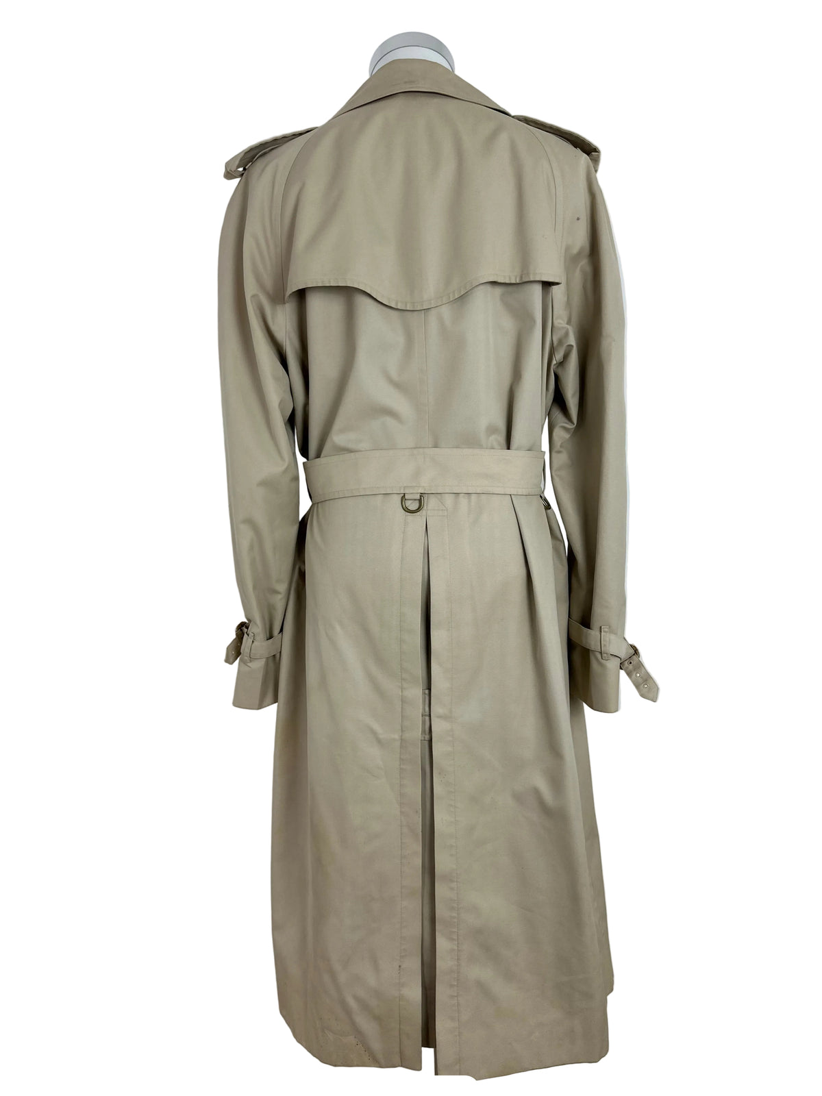Vintage Burberry Trench Coat Creme Size 56 XL