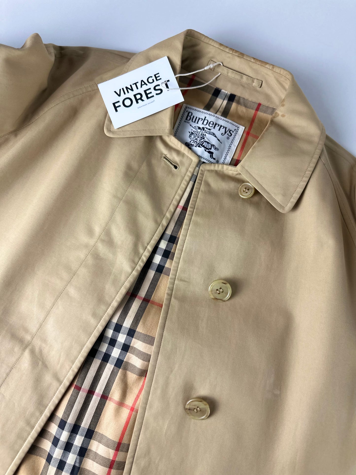 Vintage Burberry Car Coat Size 8 XS