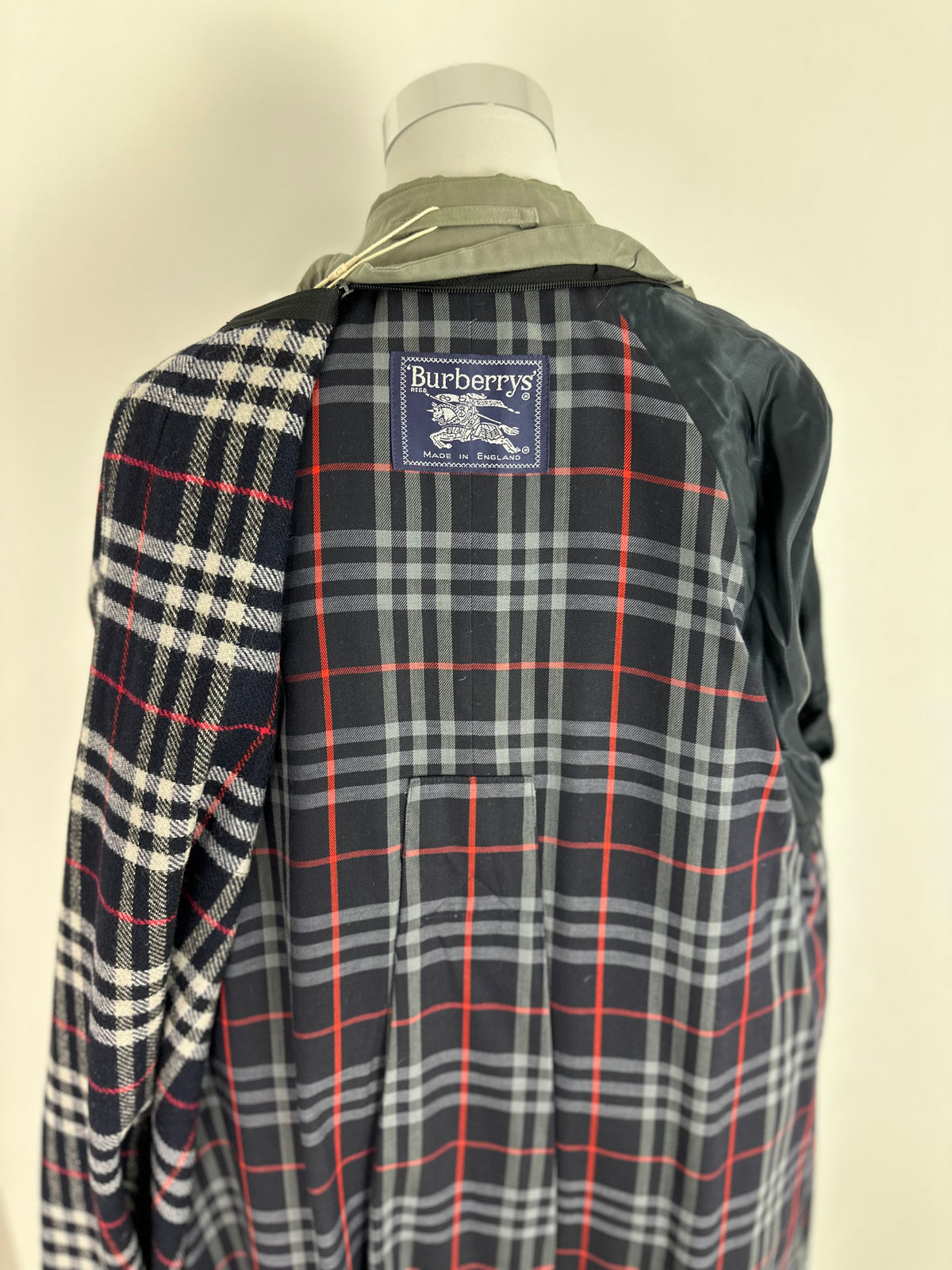 Vintage Burberry Trench Coat Grey Size 14 L