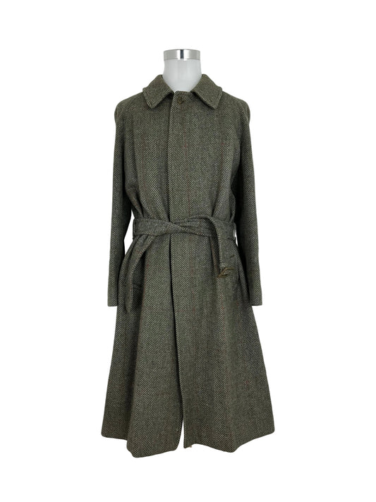 Vintage Burberry Wool Coat Khaki Size 52 L