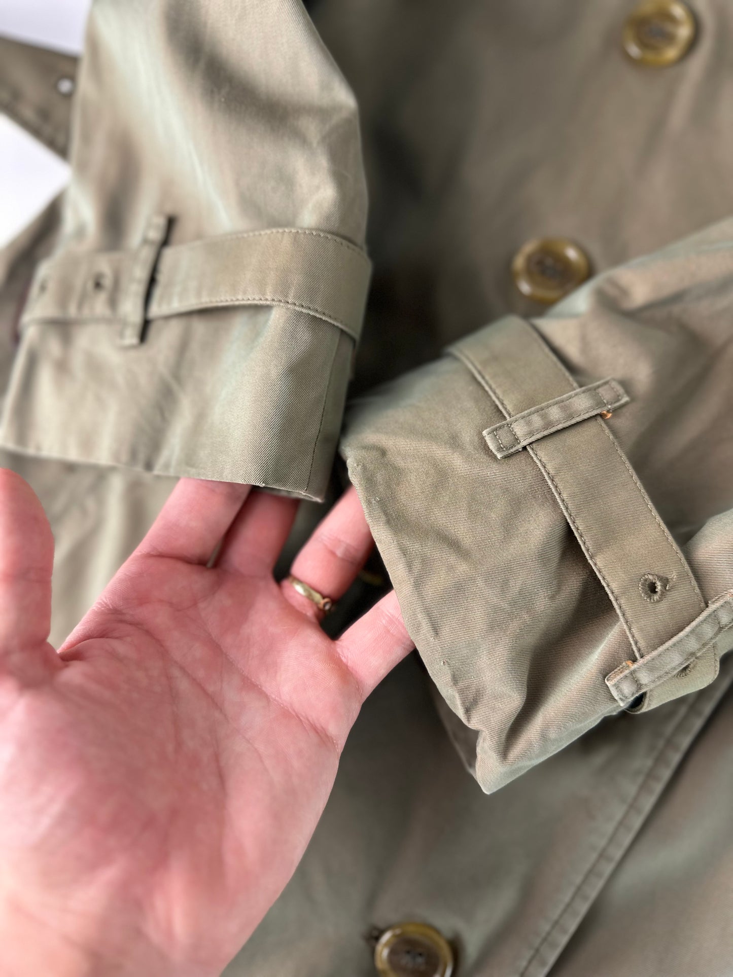 Vintage Burberry Trench Coat Size 6 XXS With Lining