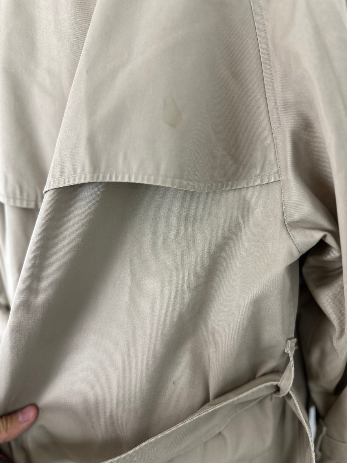 Vintage Burberry Trench Coat Beige Size 16 XL