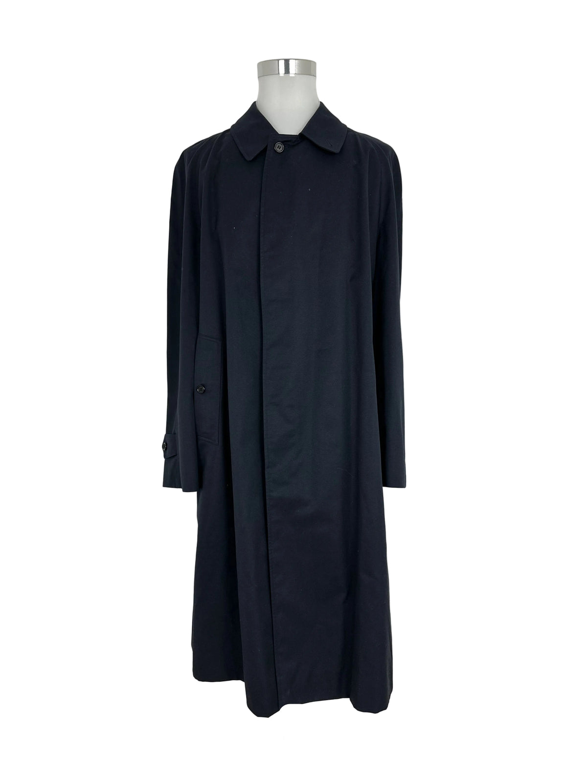 Vintage Burberry Car Coat Navy Size 60 XXXL