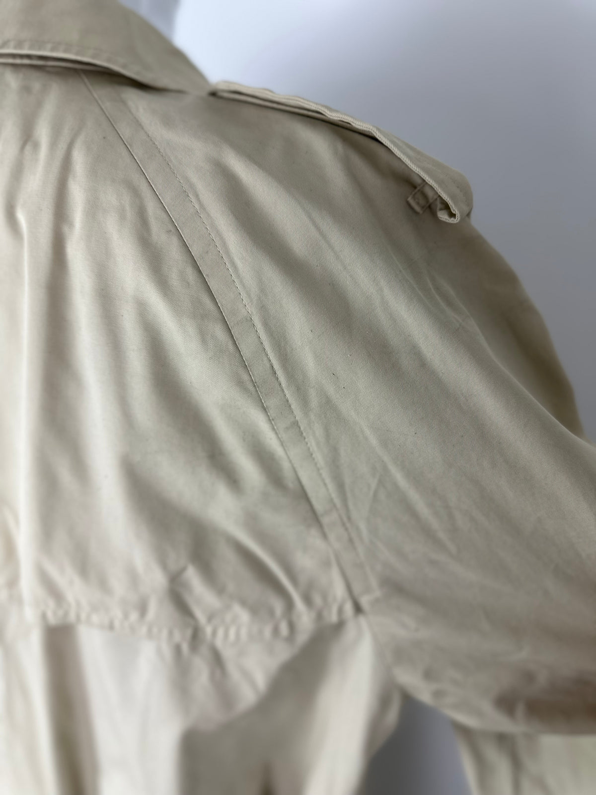 Vintage Burberry Trench Coat Creme Size 56 XL