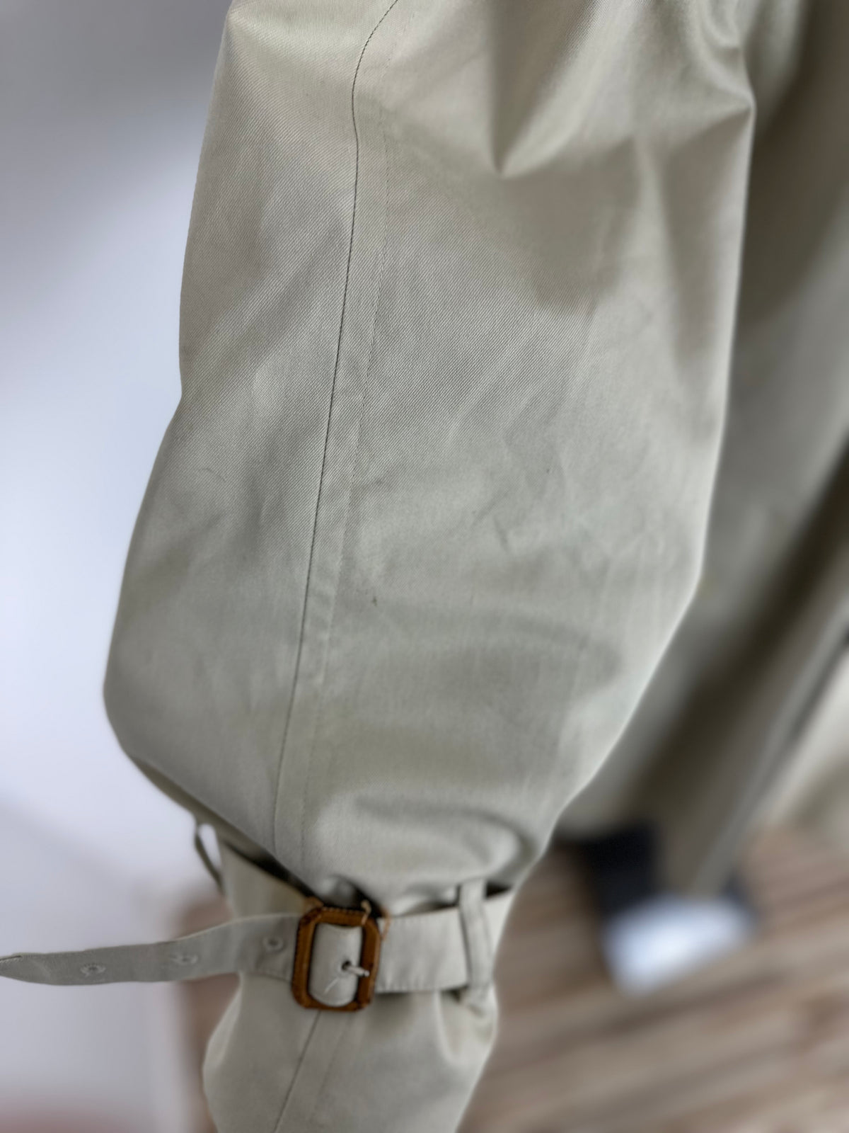 Vintage Burberry Trench Coat Creme Size 58 XXL