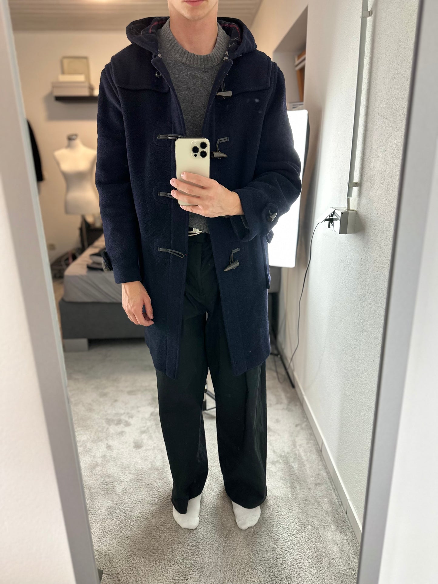 Vintage Burberry Duffle Coat Size 50 L