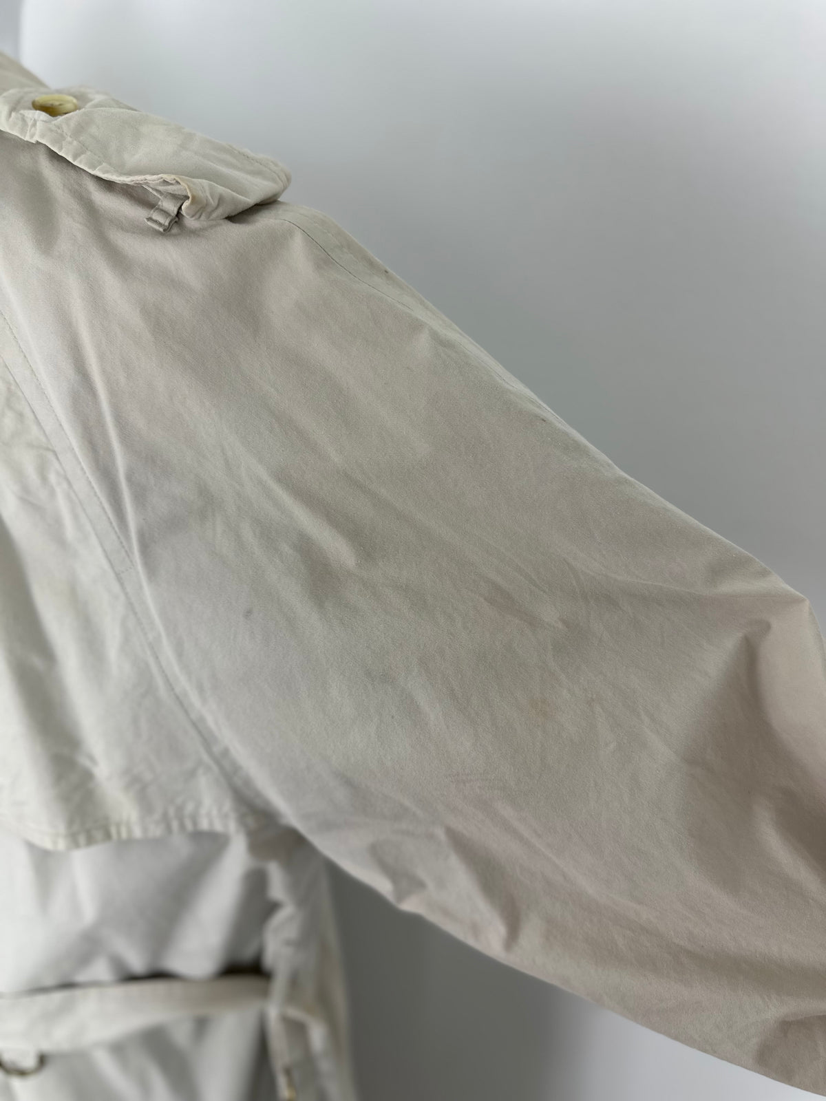 Vintage Burberry Trench Coat White Size 58 XXL