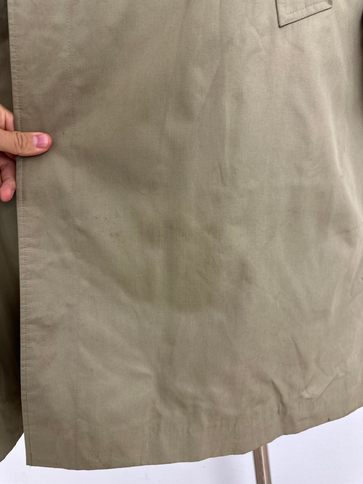 Vintage Burberry Car Coat Oliv Size 58 XXL