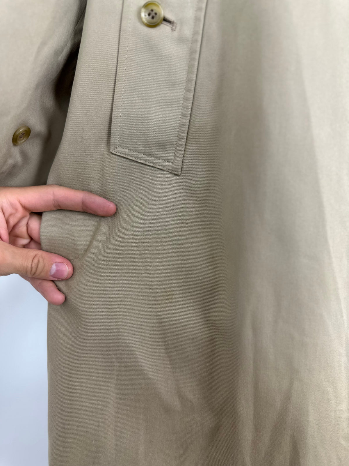 Vintage Burberry Car Coat Beige Size 54 XL