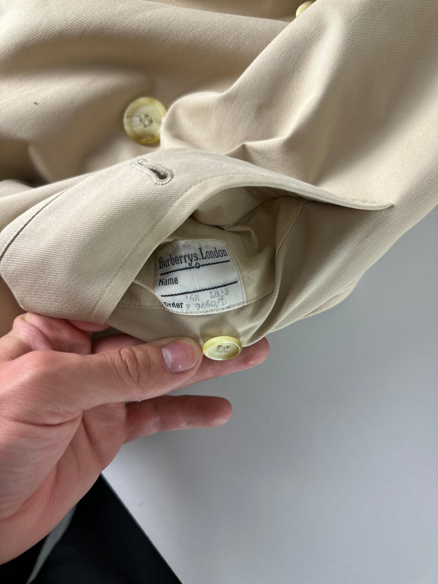 Vintage Burberry Trench Coat Size 12 M