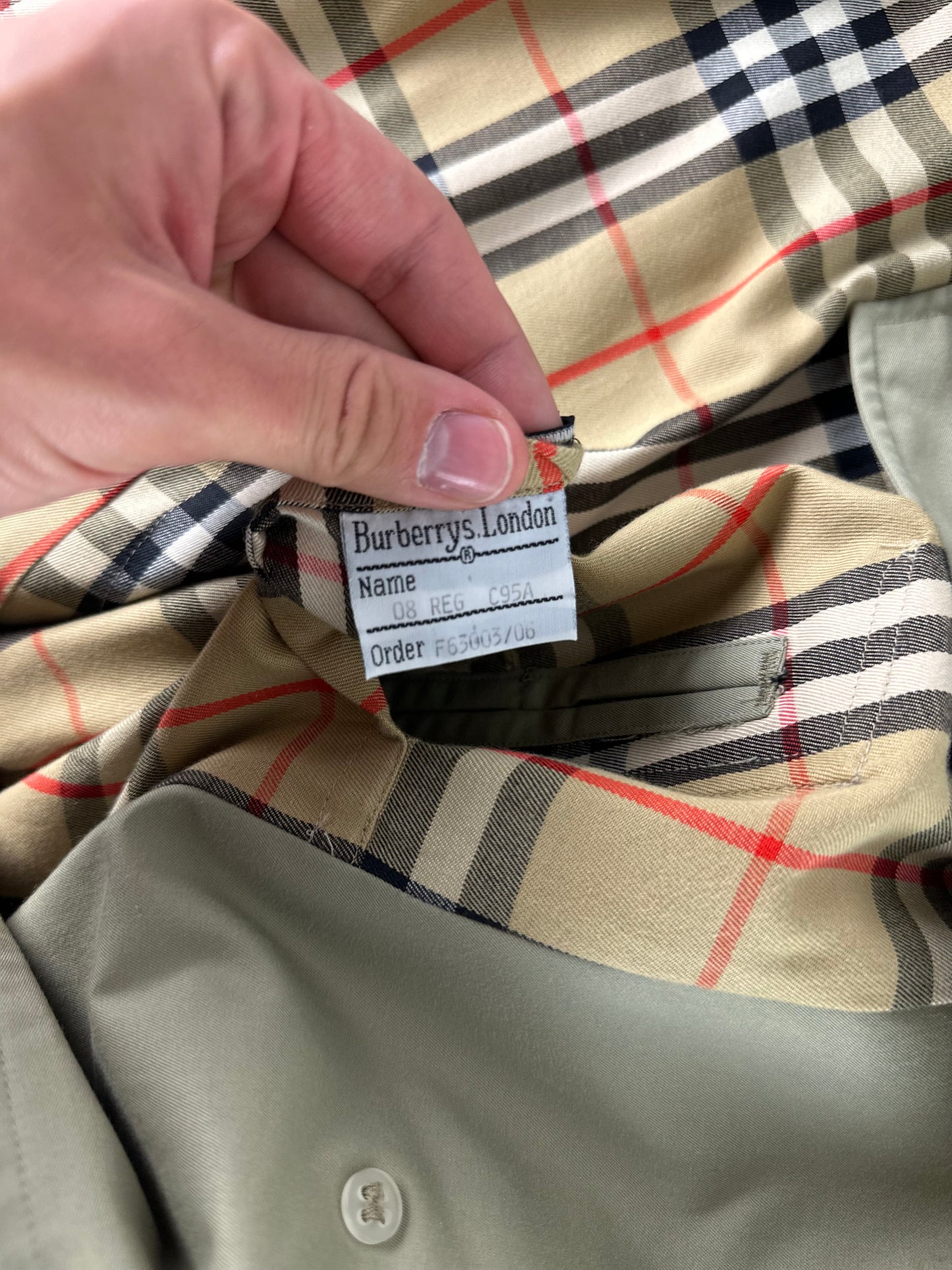 Vintage Burberry Car Coat Size 12 M