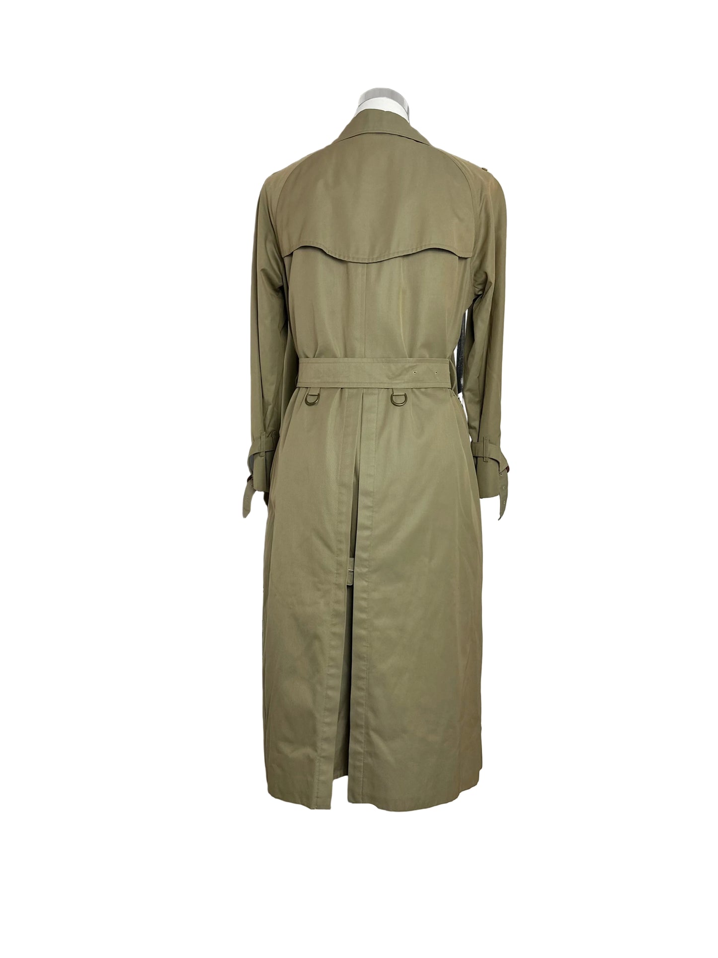 Vintage Burberry Trench Coat Size 10 S With Lining