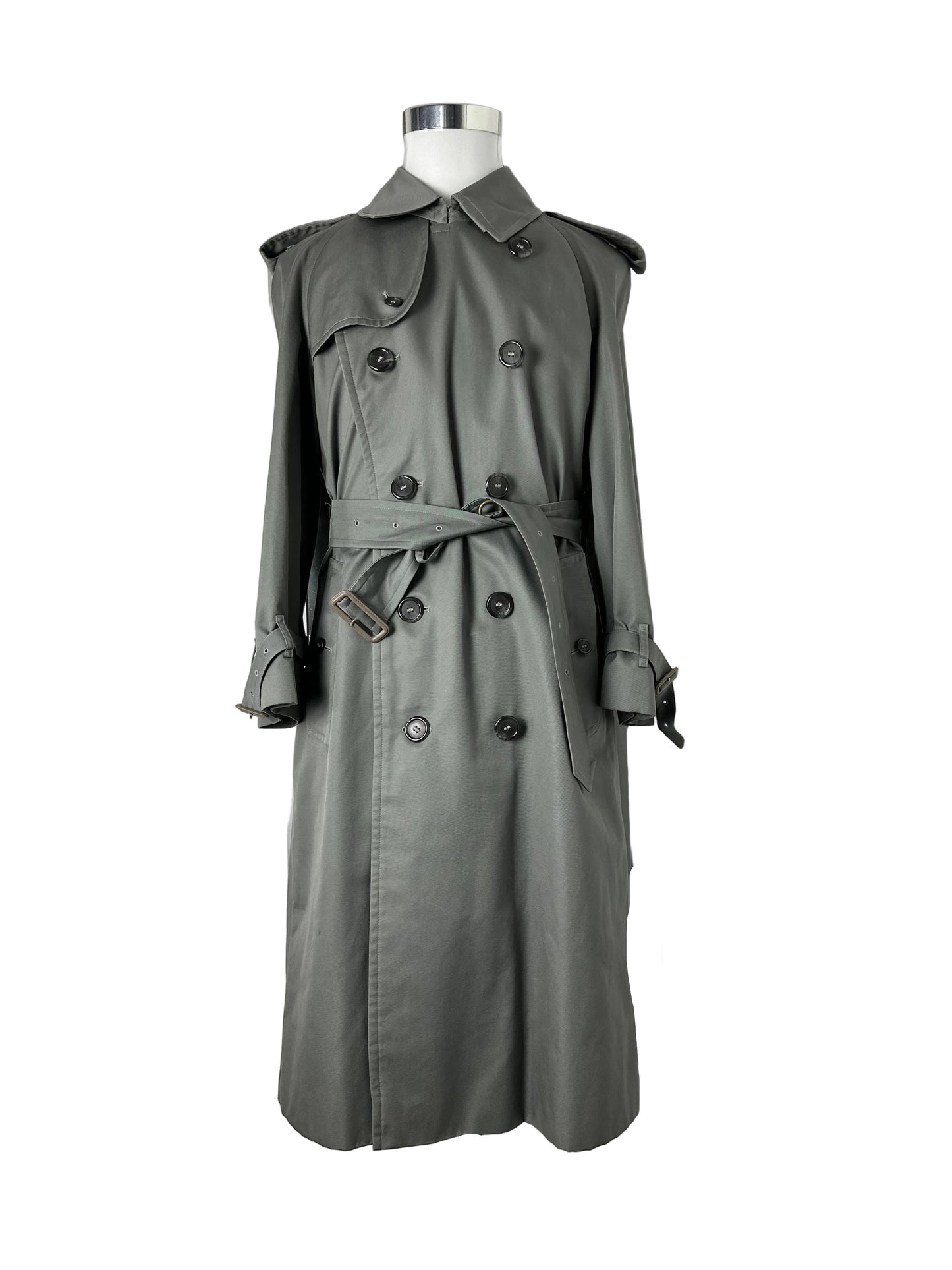 Vintage Burberry Trench Coat Grey Size 46 S