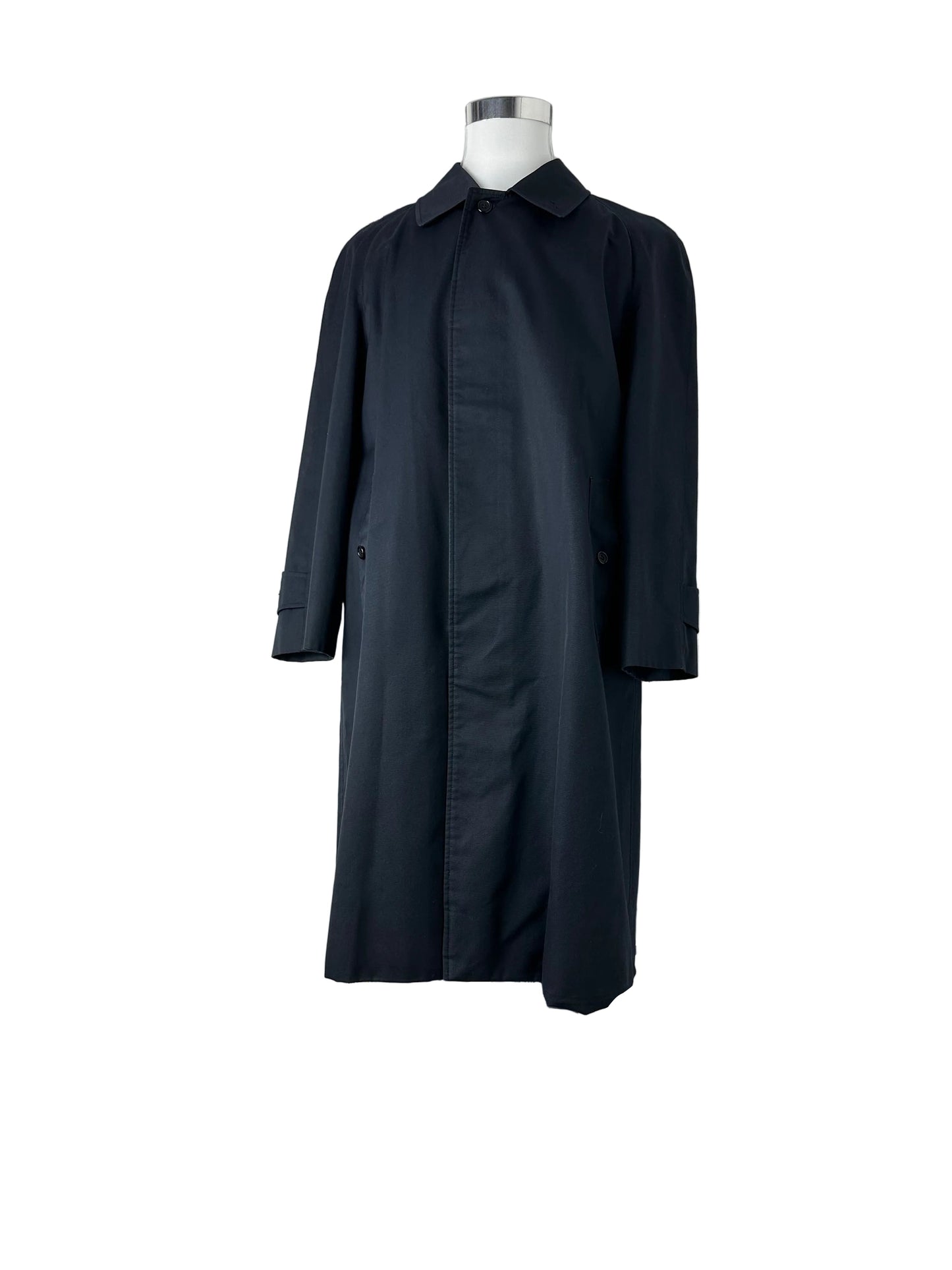 Vintage Burberry Car Coat Navy Size 48 M