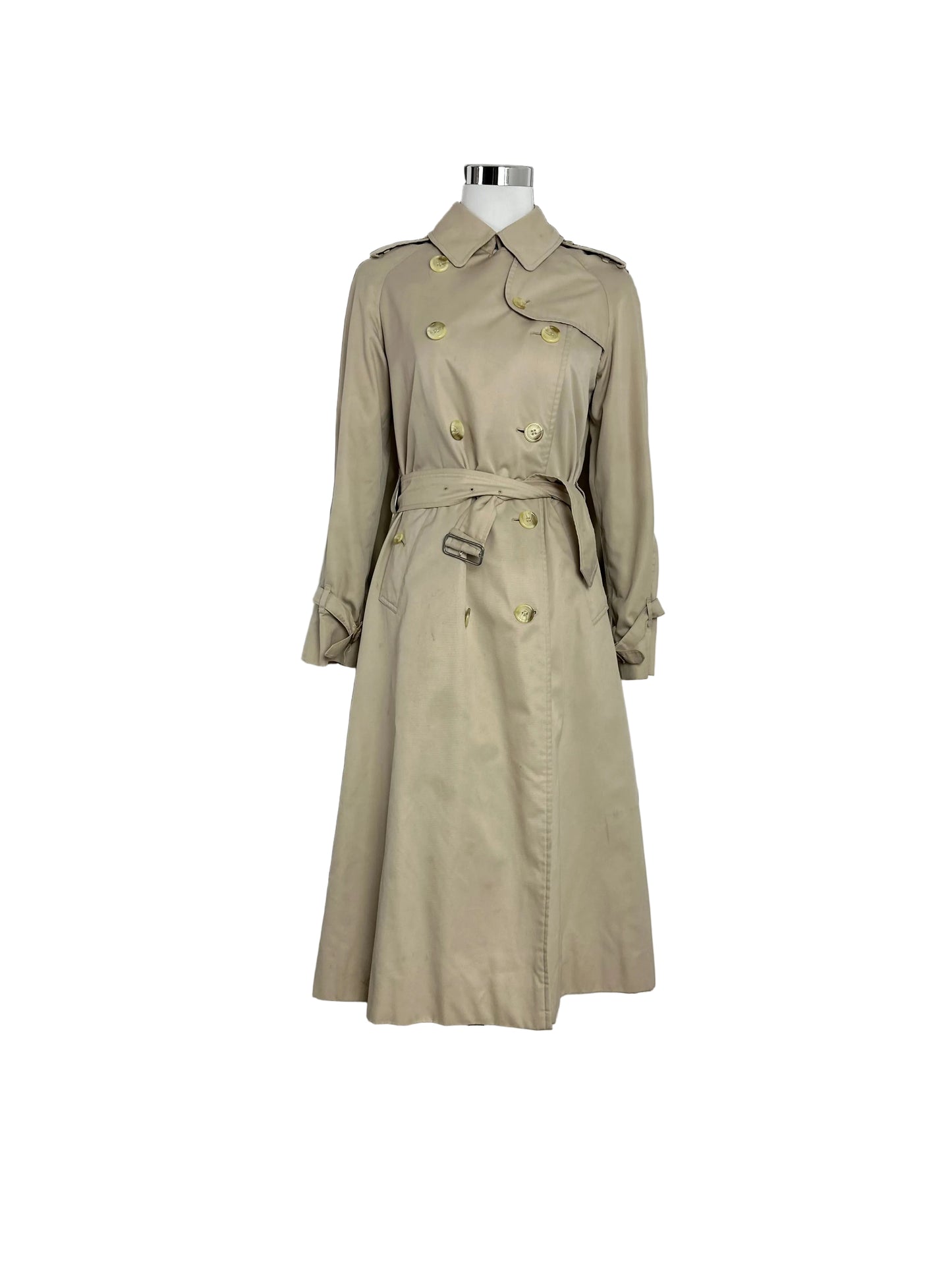 Vintage Burberry Trench Coat Size 6 XXS