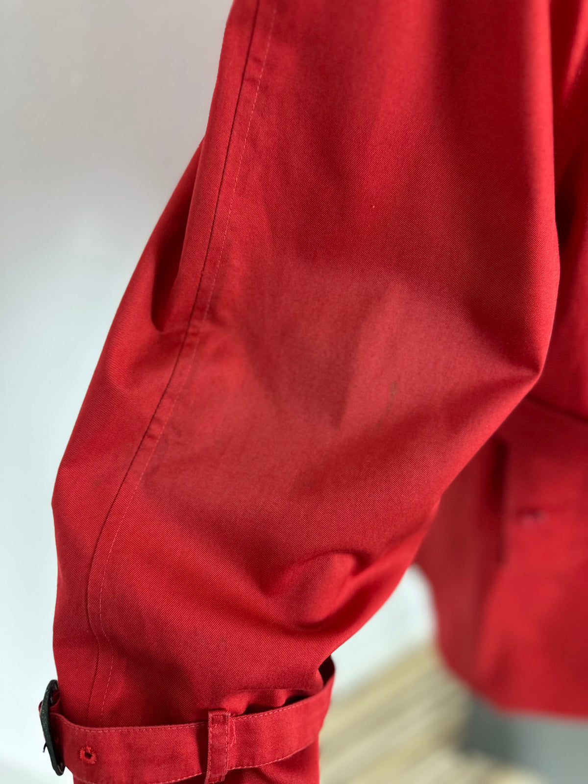 Vintage Burberry Trench Coat Red Size 12 M