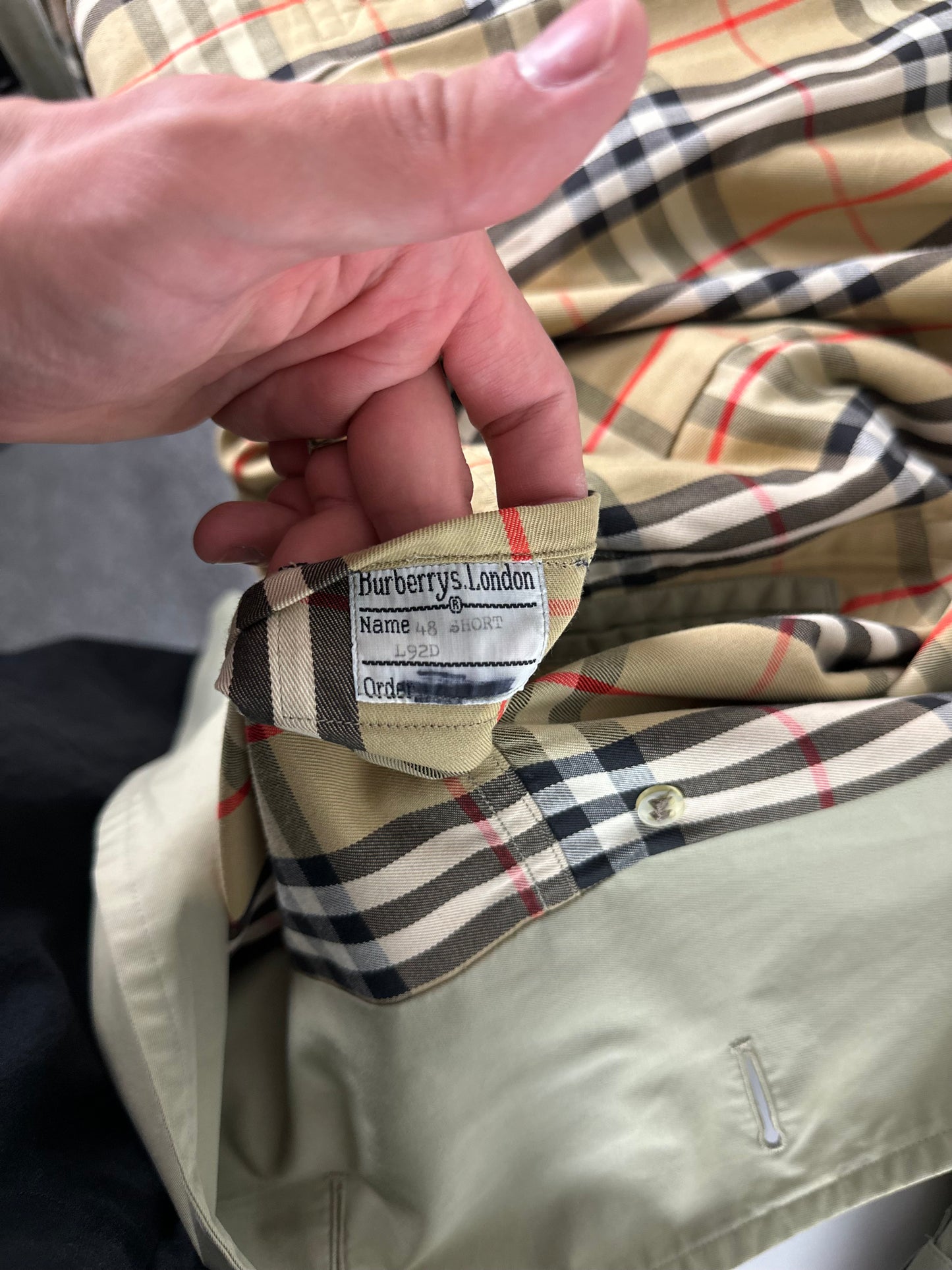 Vintage Burberry Trench Coat Size 48 M