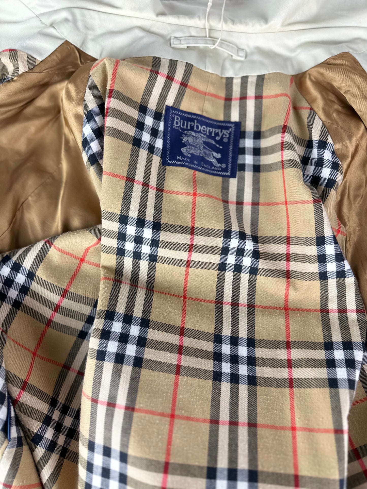 Vintage Burberry Car Coat Creme 52 L