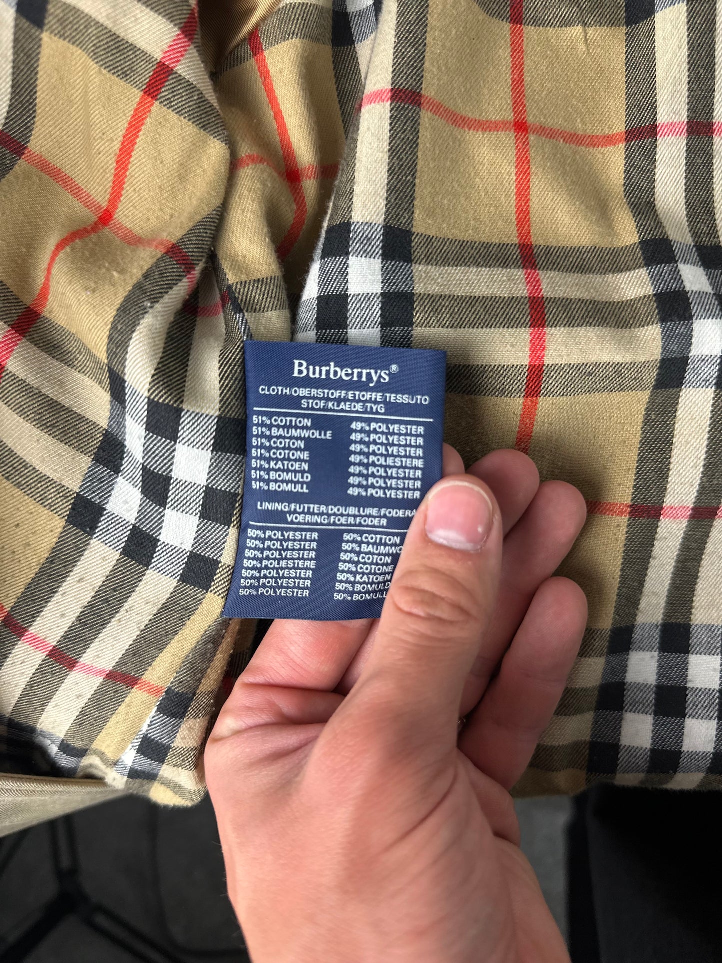 Vintage Burberry Trench Coat Size 14 L