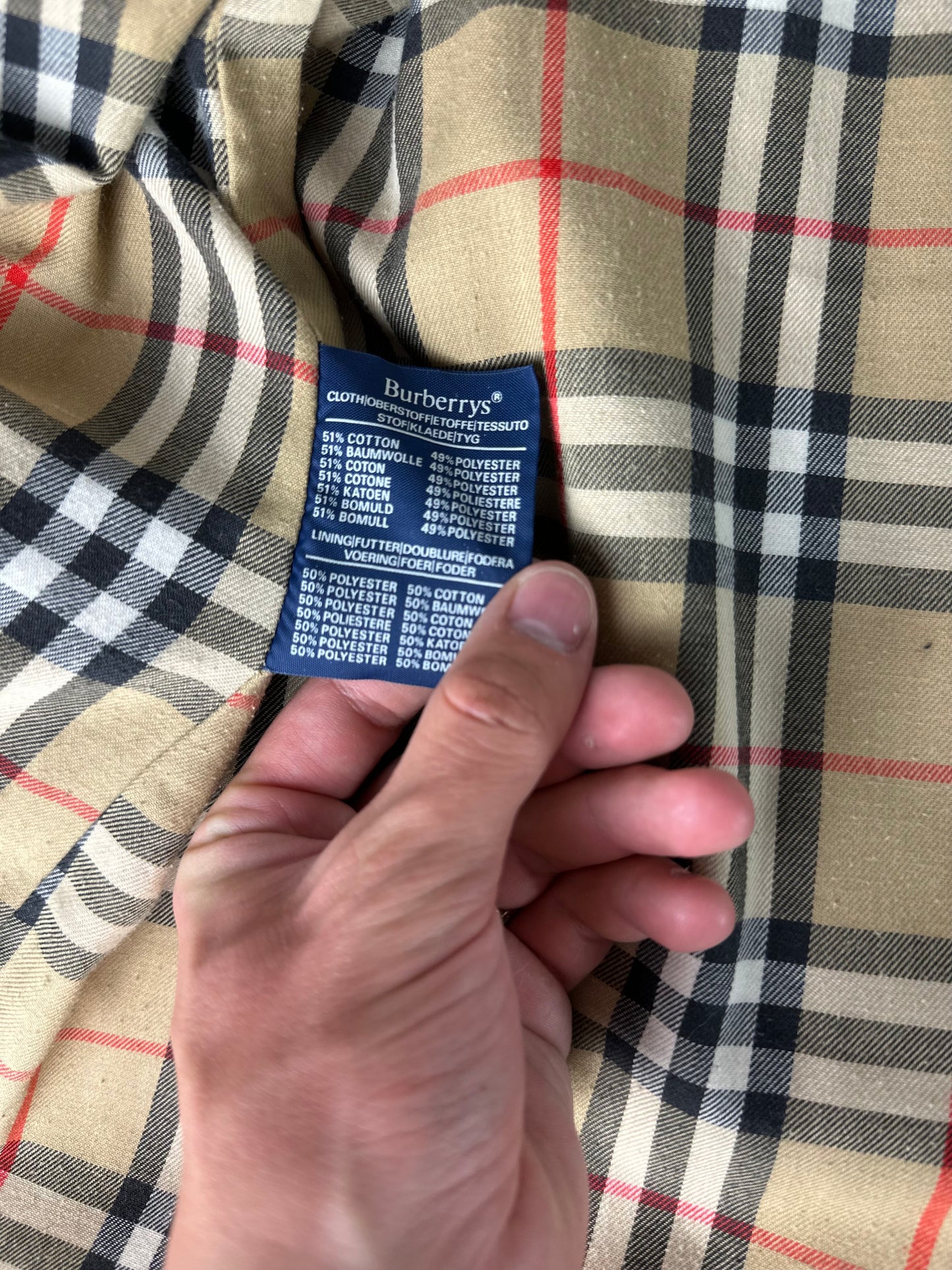 Vintage Burberry Trench Coat Size 12 M