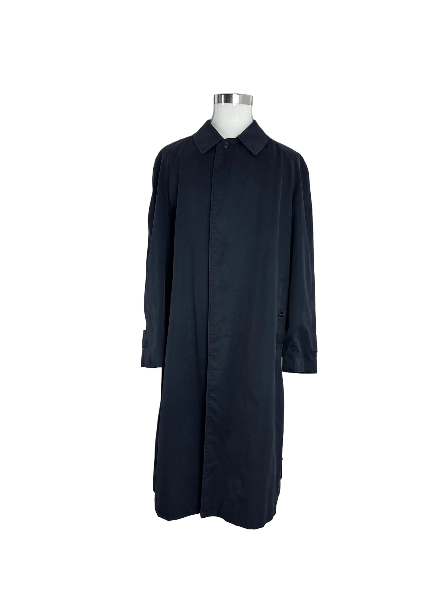 Vintage Burberry Car Coat Navy Size 54 XL