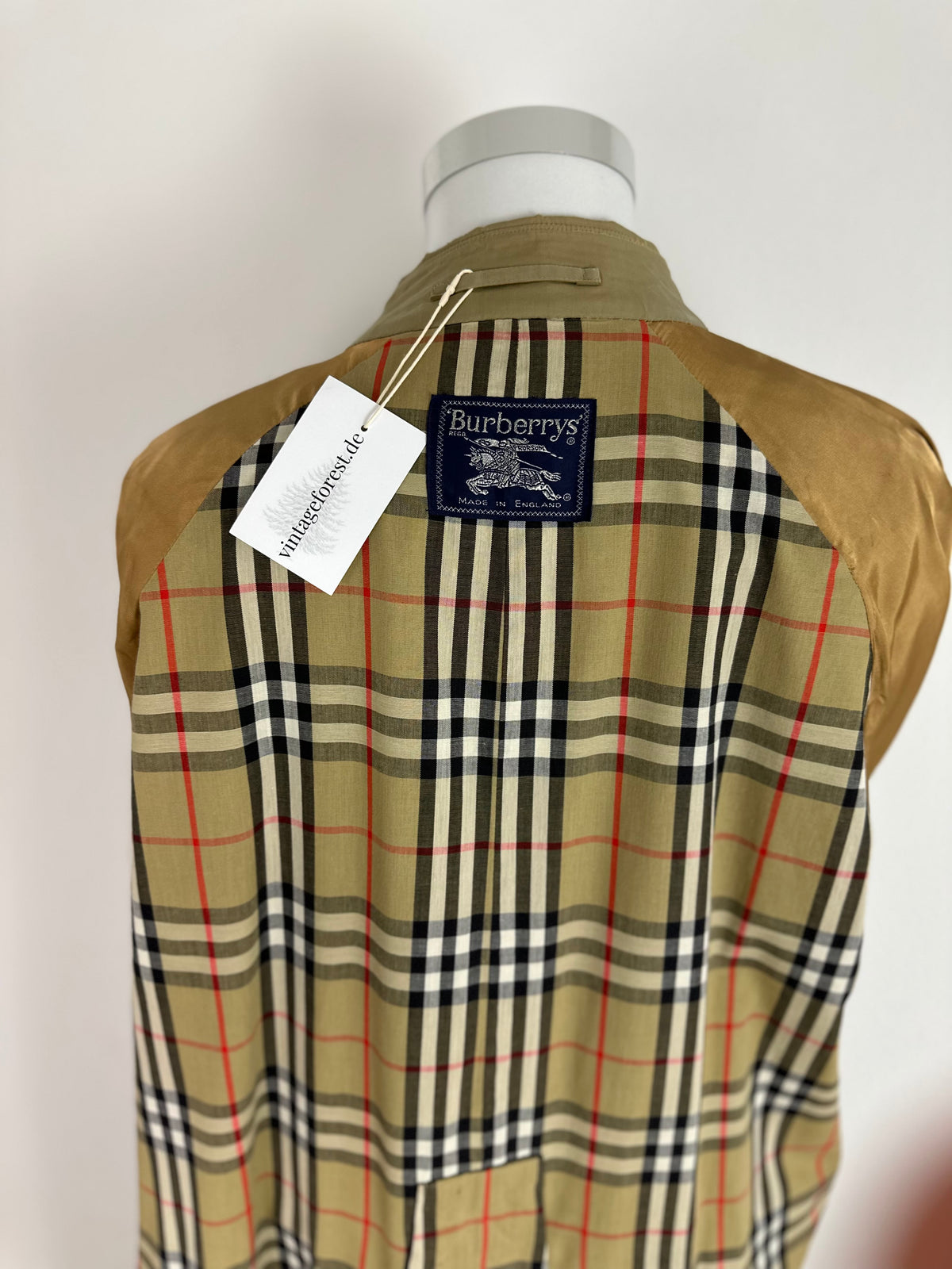 Vintage Burberry Trench Coat Beige Size 60 XXXL