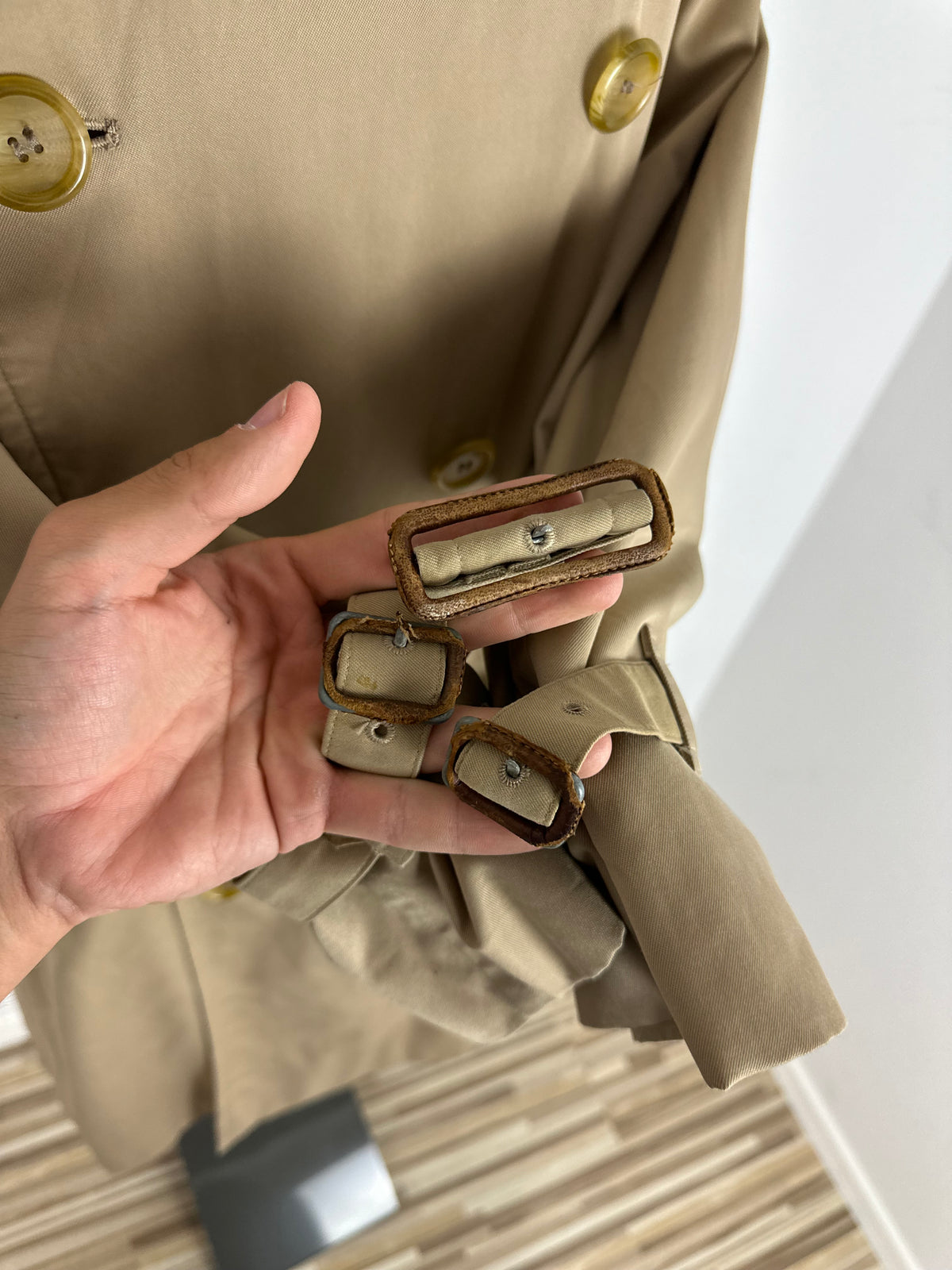 Vintage Burberry Trench Coat Beige Size 48 M