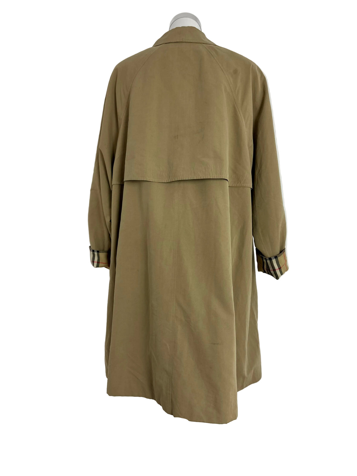 Vintage Burberry Car Coat Beige Size 14 L