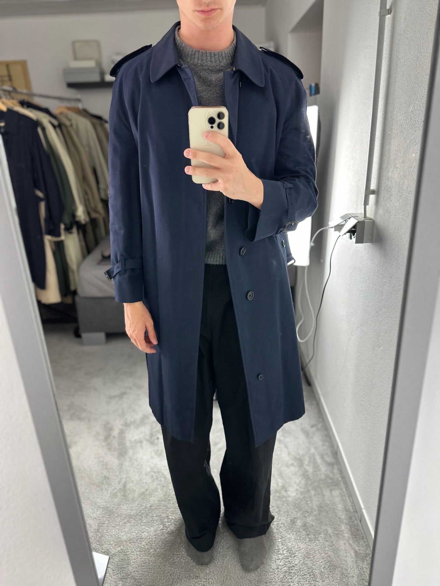 Vintage Burberry Trench Coat Size 48 M