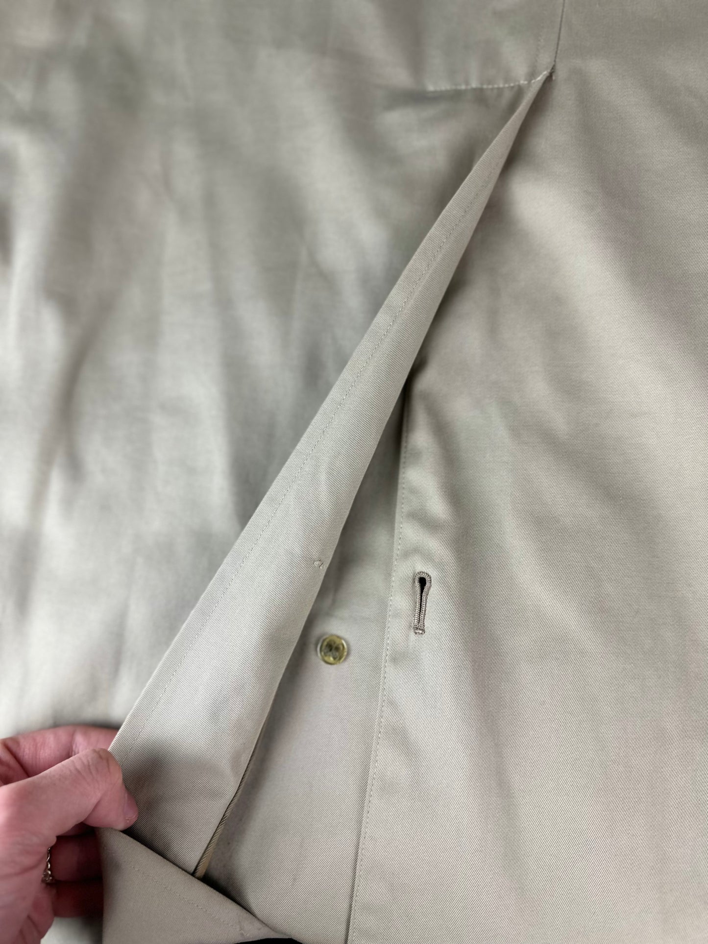 Vintage Burberry Car Coat Beige Size 6 XXS