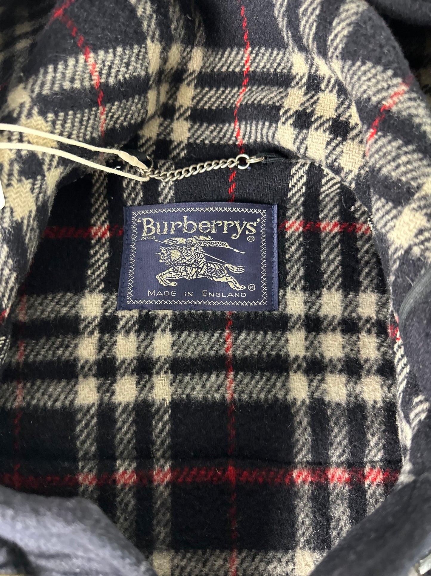 Vintage Burberry Duffle Coat Navy Size 12 M