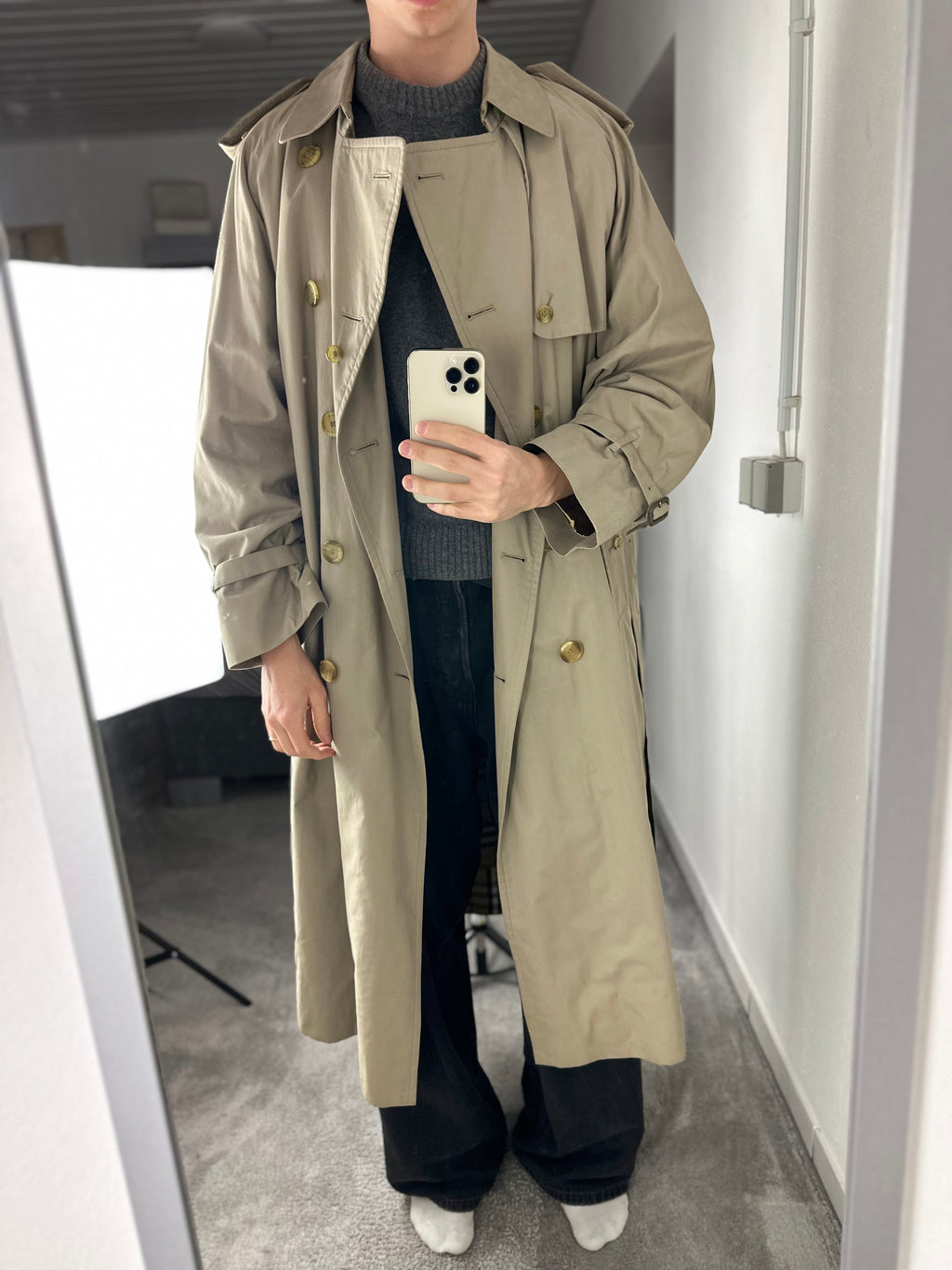 Burberrys Trenchcoat (58/XXL) including Inlet