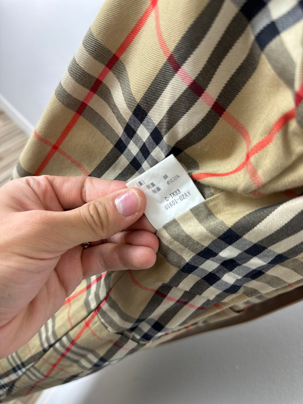 Vintage Burberry Trench Coat Beige Size 12 M With Lining