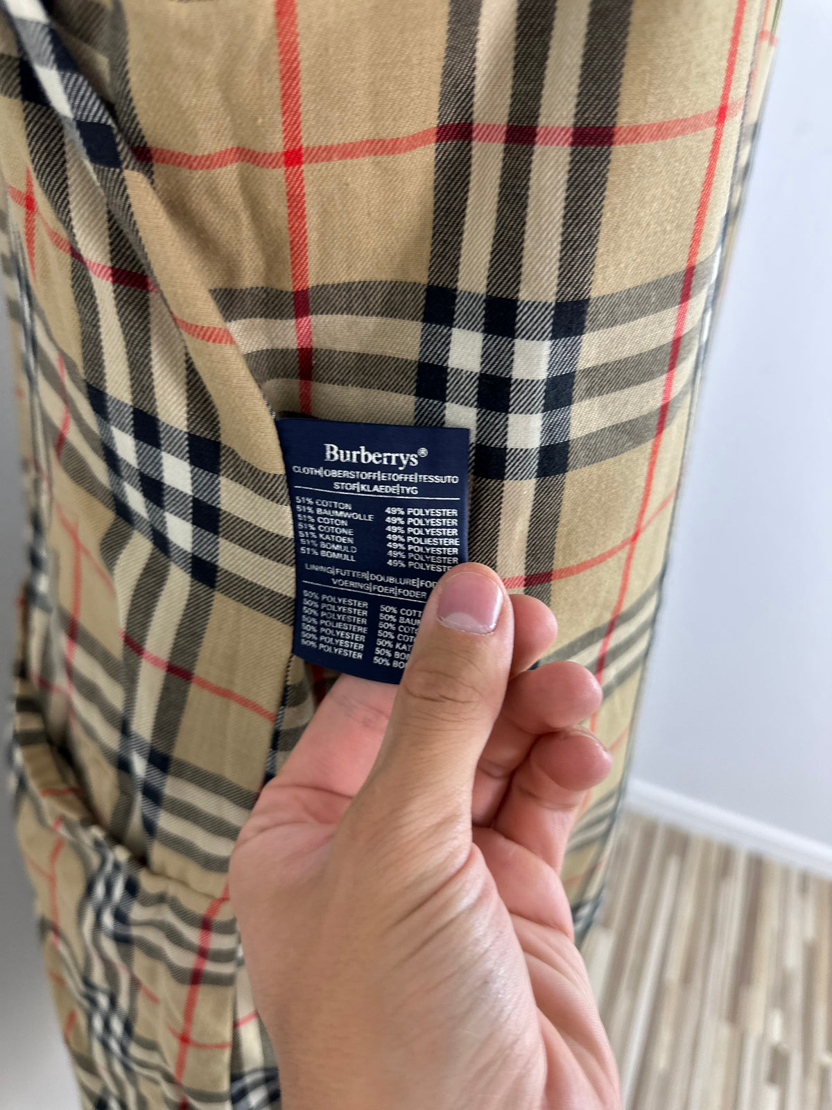 Vintage Burberry Trench Coat Beige Size 52 L