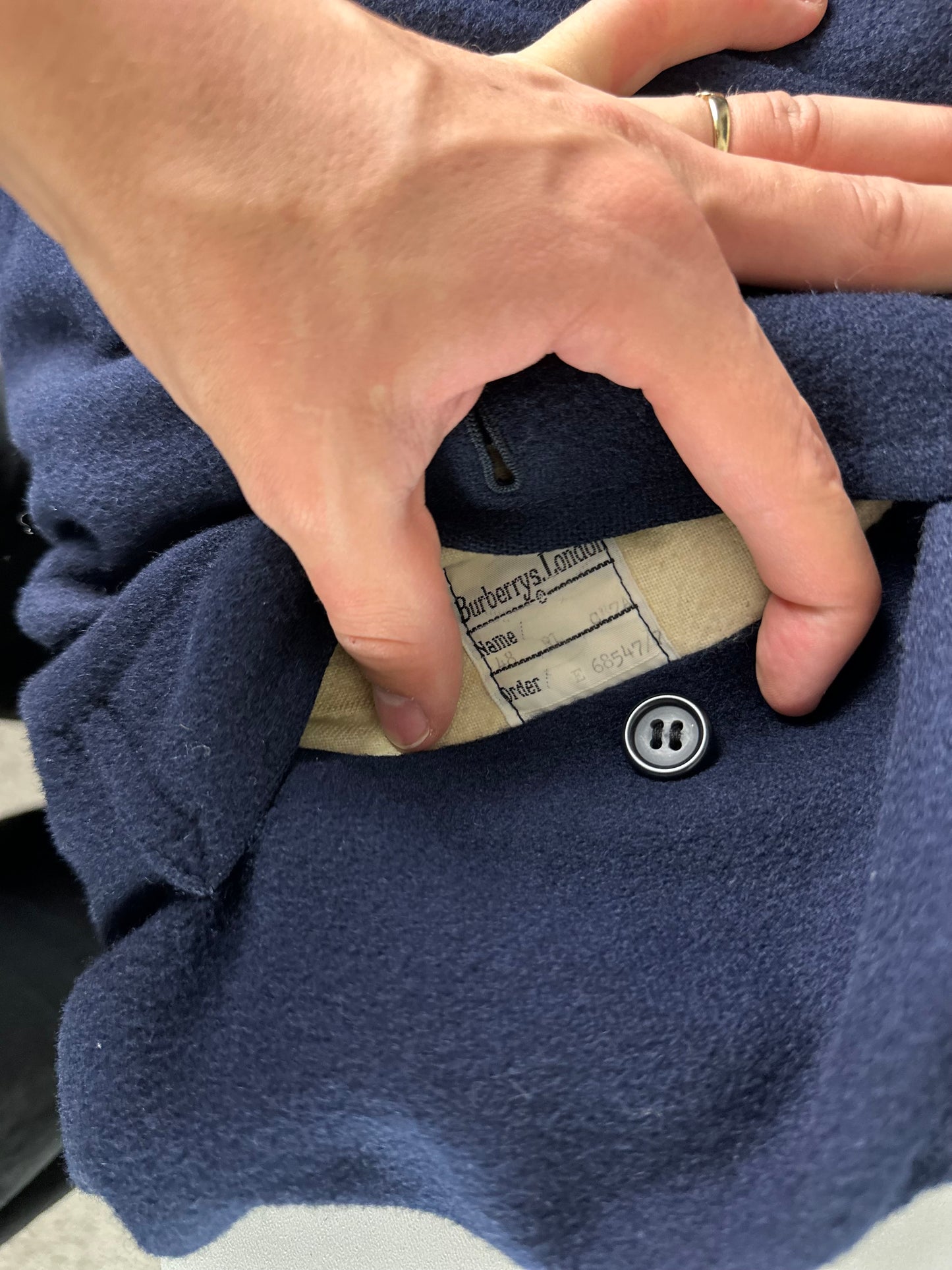 Vintage Burberry Wool Coat Size 50 L