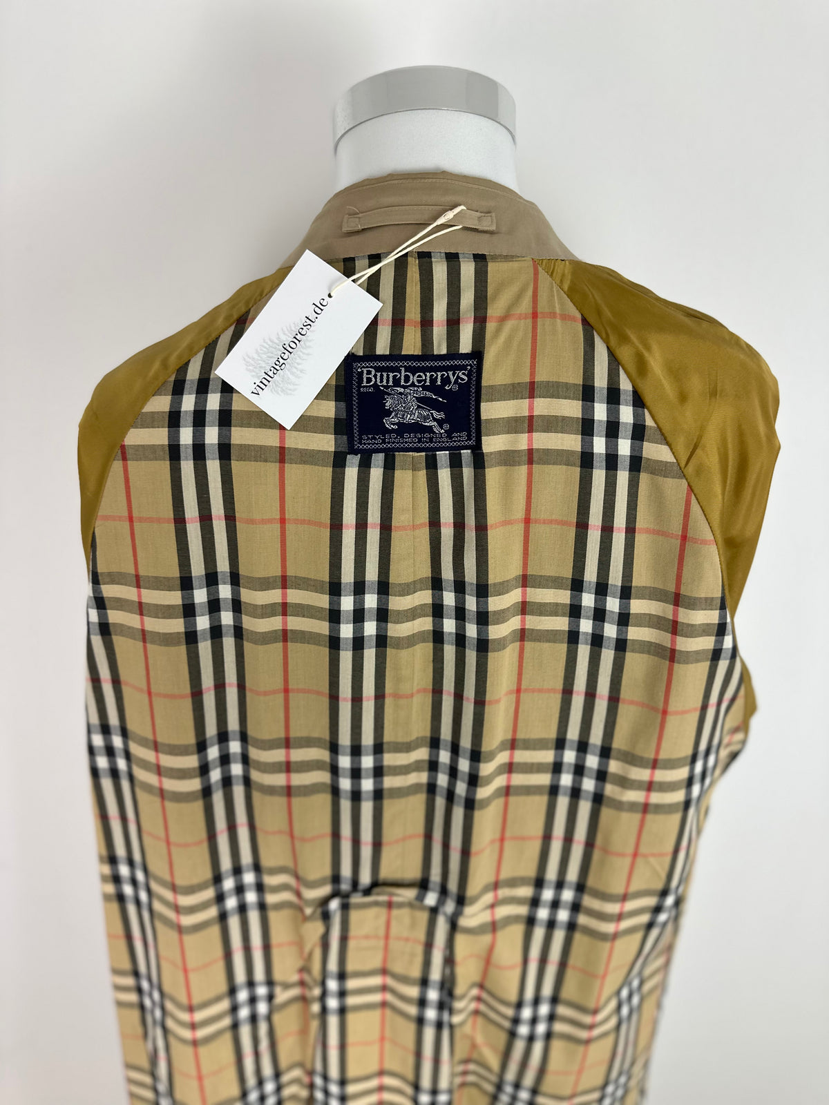 Vintage Burberry Trench Coat Beige Size 56 XL