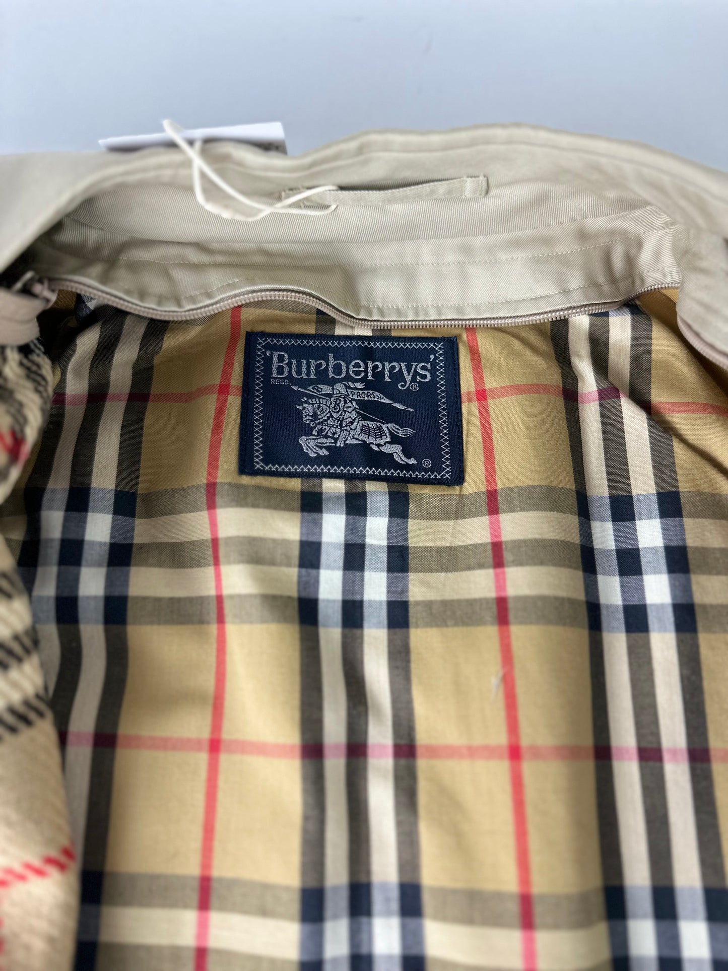 Vintage Burberry Trench Coat Size 50 L With Lining