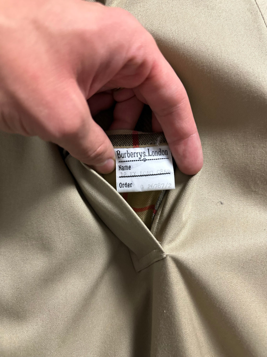 Burberrys Carcoat (12/M) including Inlet