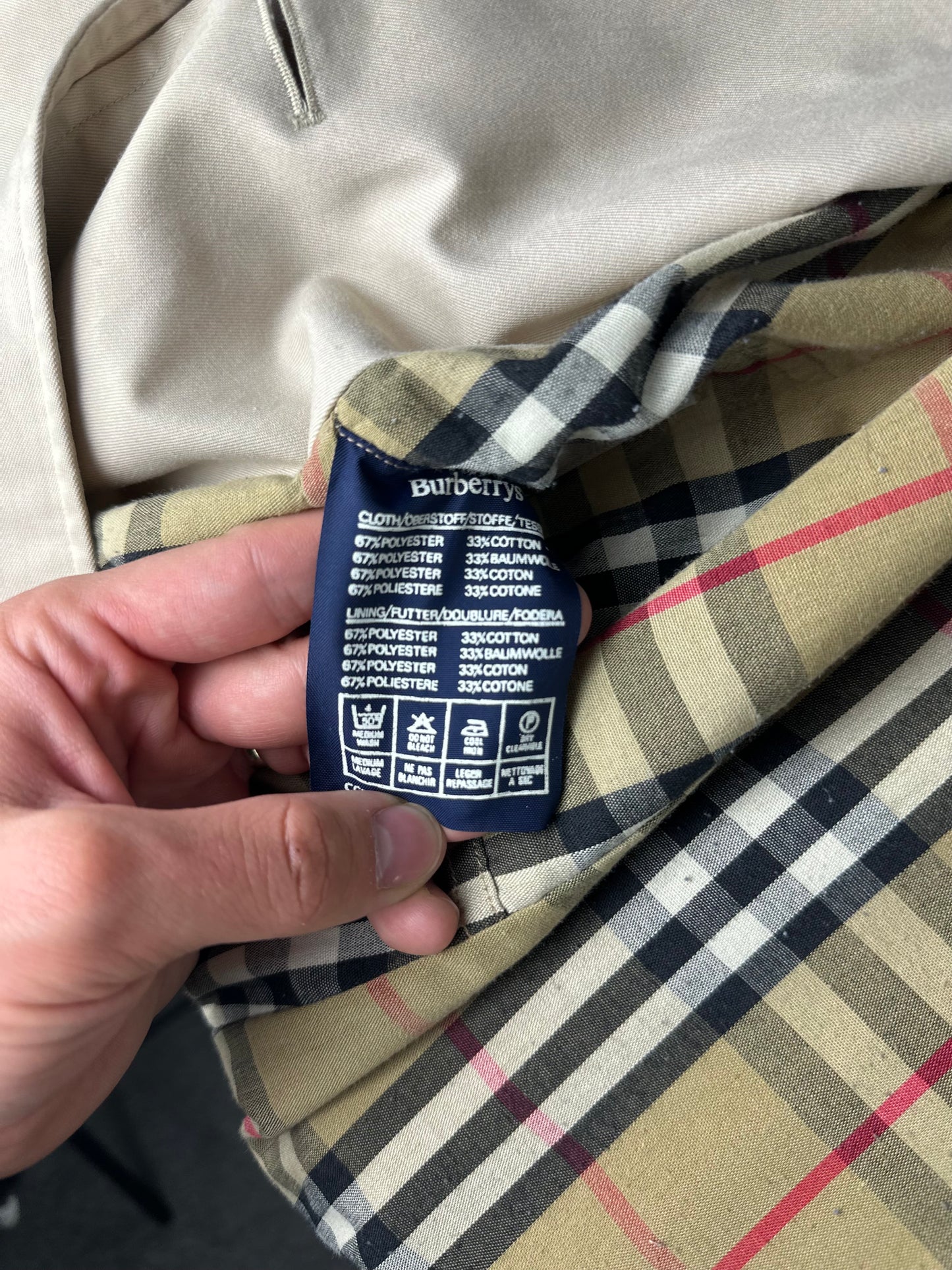 Vintage Burberry Car Coat Size 10 S