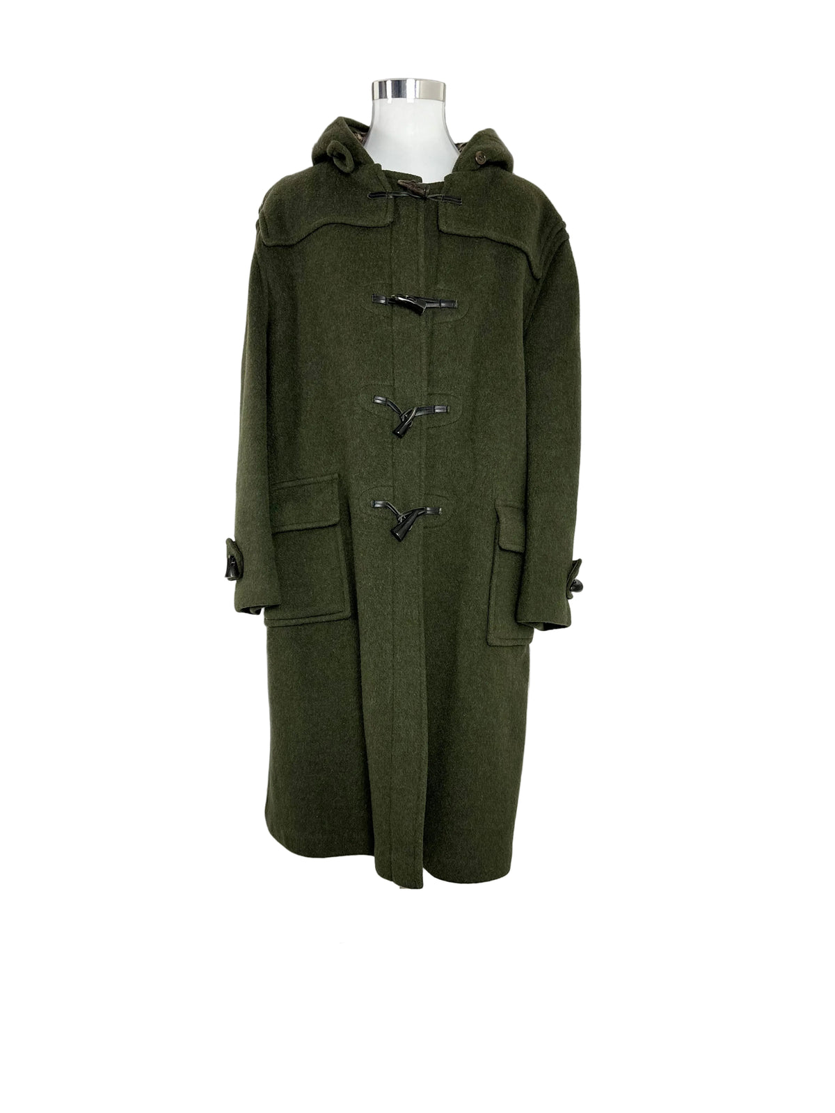 Vintage Burberry Duffle Coat Khaki Size 58 XXL