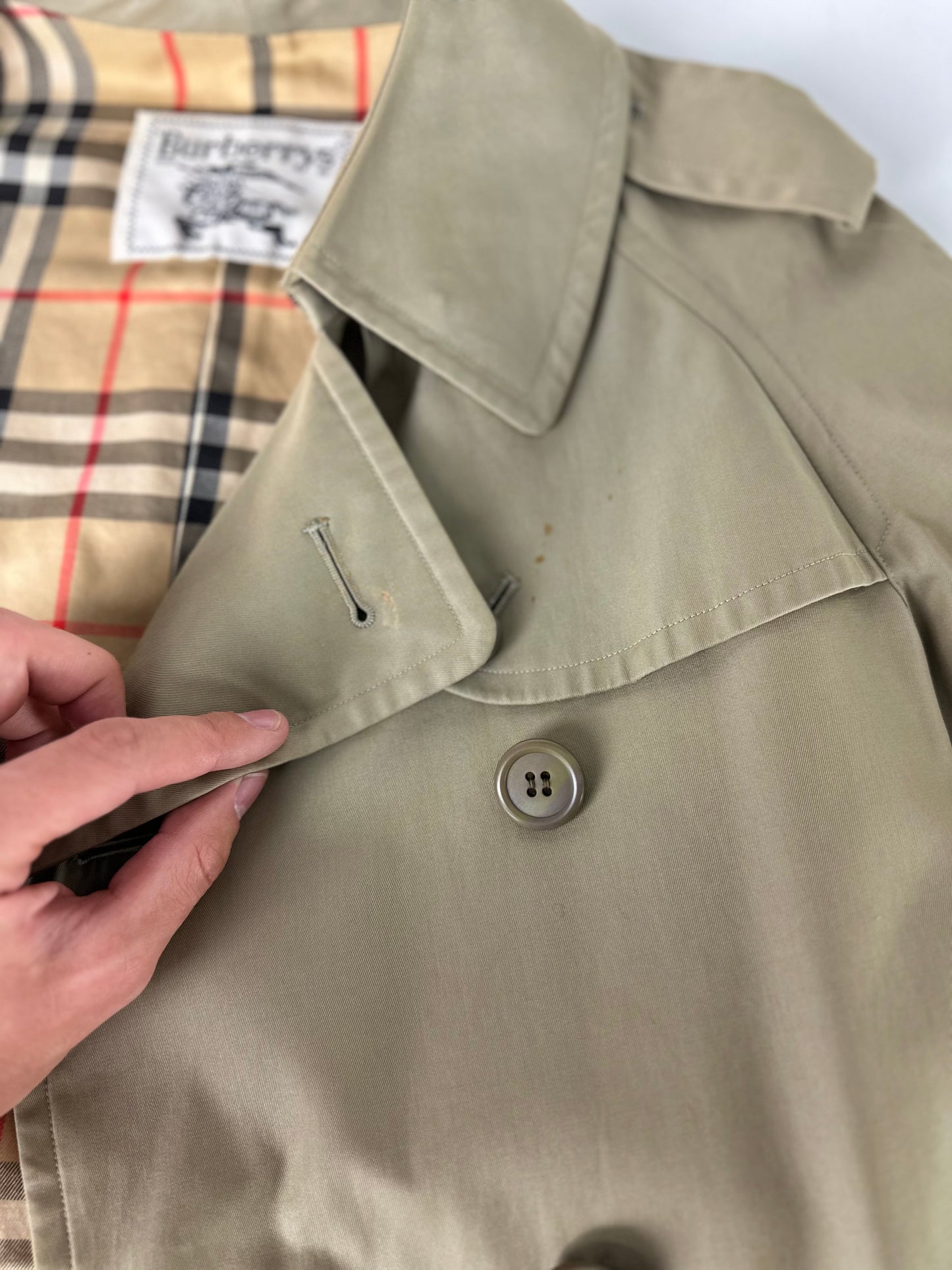 Vintage Burberry Trench Coat Size 8 XS