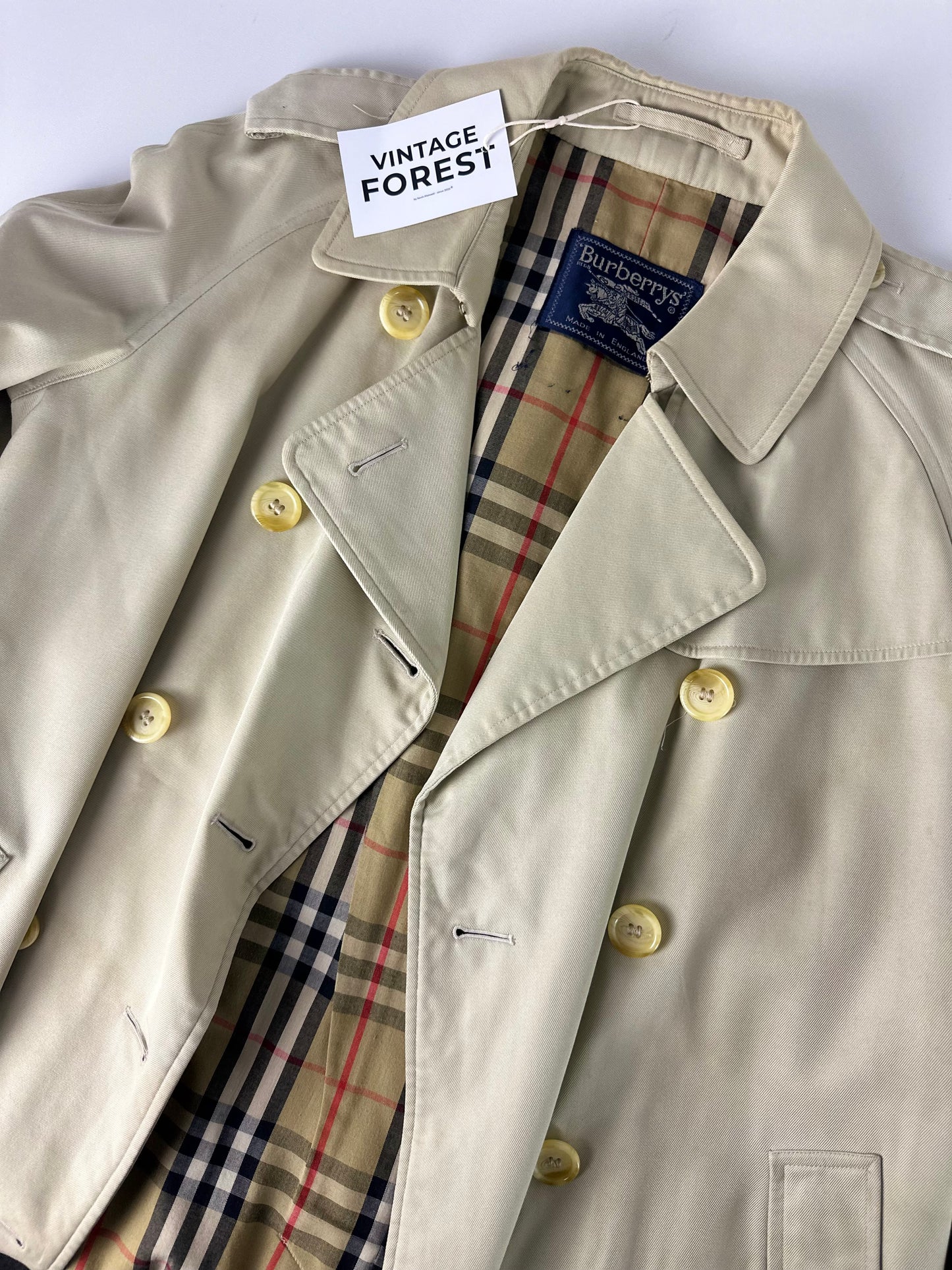 Vintage Burberry Trench Coat Size 10 S