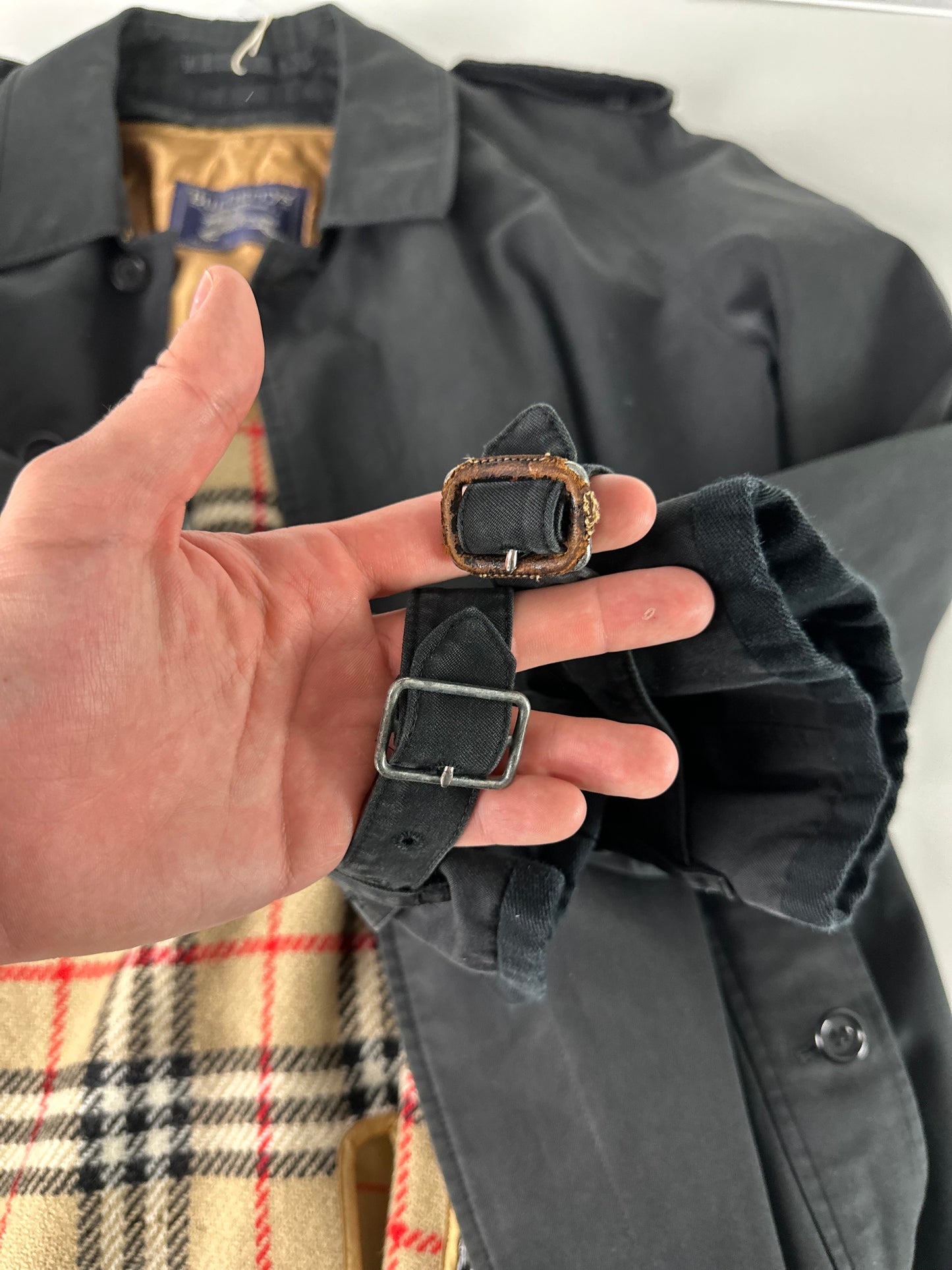 Vintage Burberry Car Coat Size 50 L With Lining