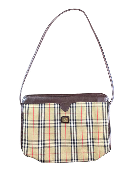 Vintage Burberry Haymarket Nova Check Shoulder Bag Clutch