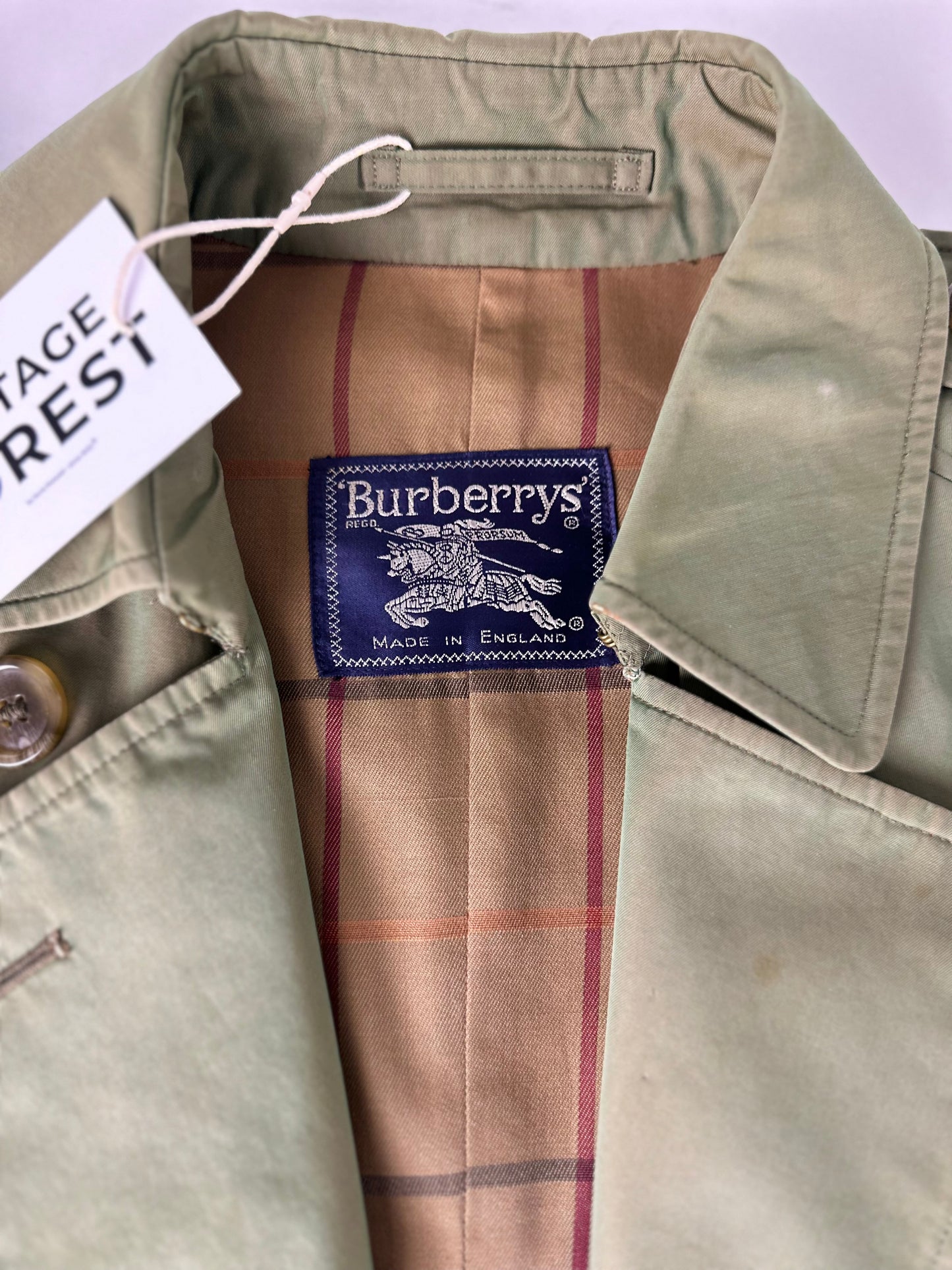 Vintage Burberry Trench Coat Size 8 XS