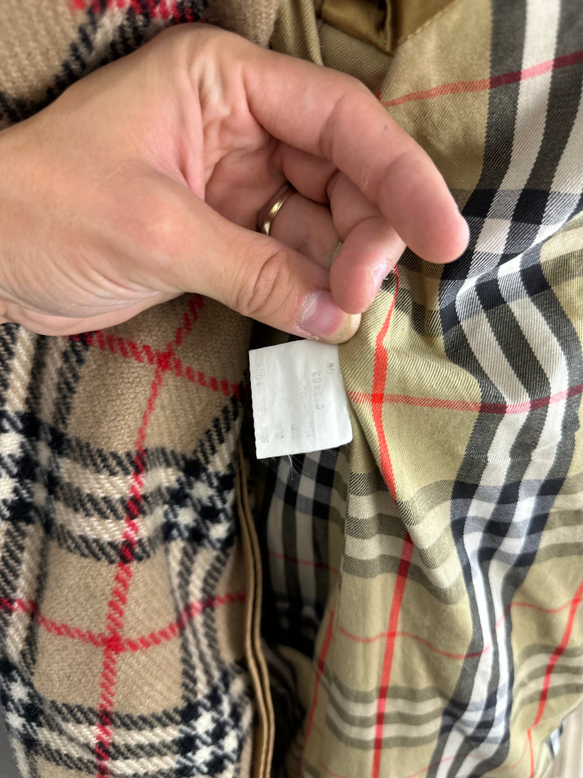 Vintage Burberry Trench Coat Khaki Size 46 S With Lining