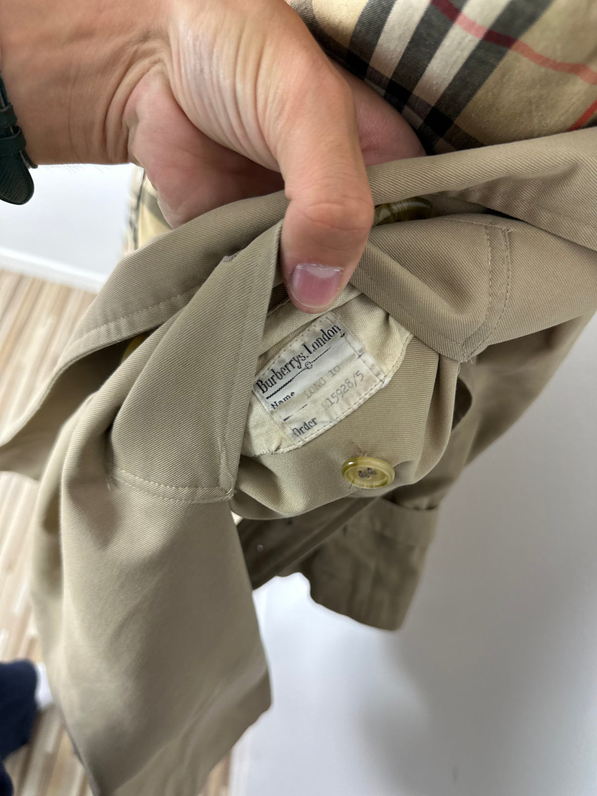 Vintage Burberry Trench Coat Beige Size 10 S