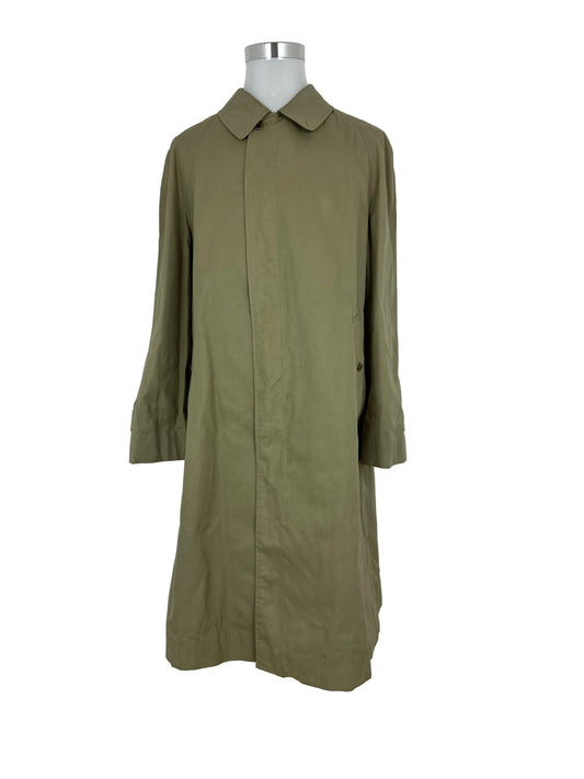 Vintage Burberry Car Coat Oliv Size 58 XXL